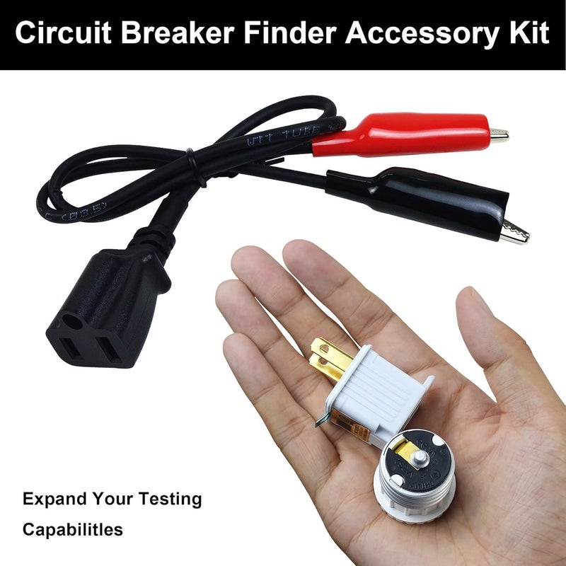 ZIBOO 69411 Circuit Breaker Finder Accessory Kit, Circuit Breaker Leads and Adapters Compatible with Klein Tools ET300 and ET310 - Image 4